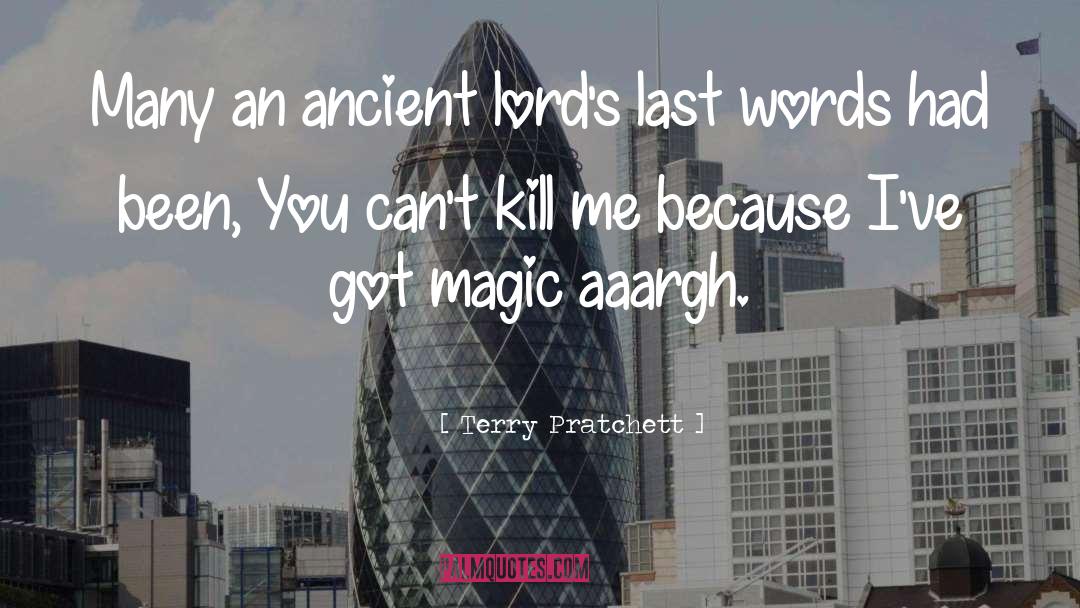 Death Magic quotes by Terry Pratchett