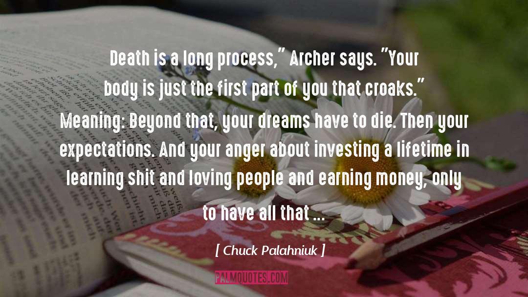 Death Meaning Of Life quotes by Chuck Palahniuk