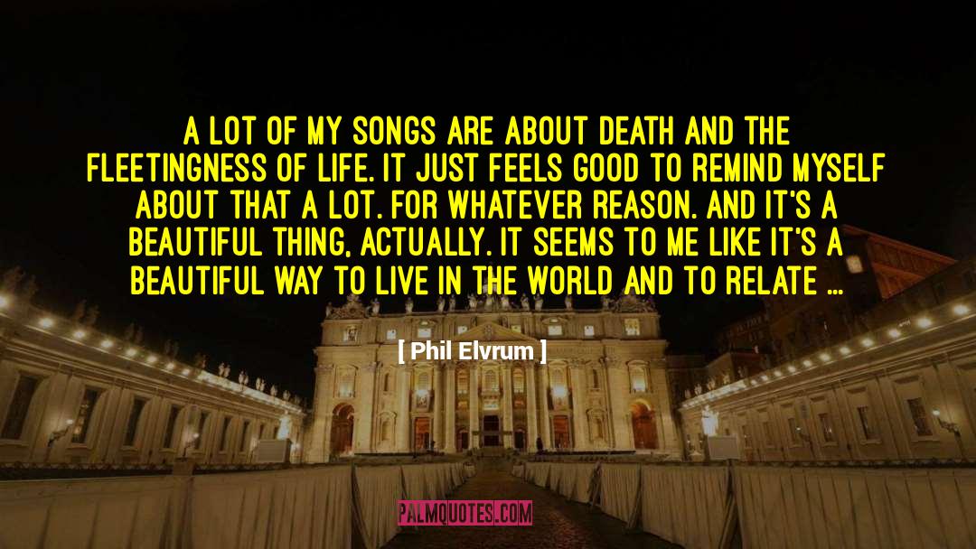 Death Note quotes by Phil Elvrum