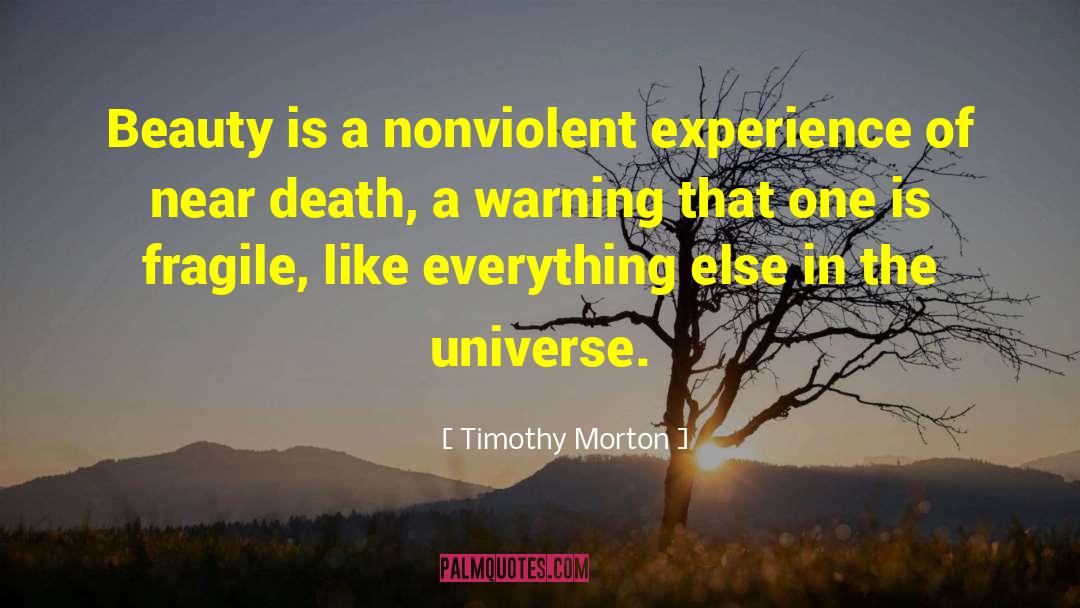 Death Of A Hero quotes by Timothy Morton