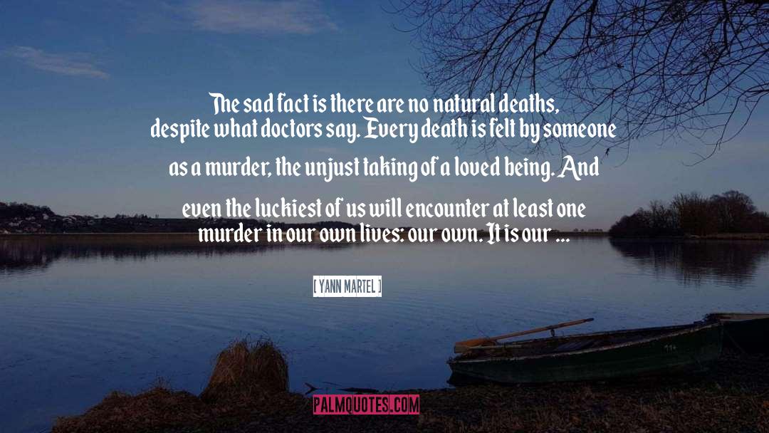 Death Of A Loved One quotes by Yann Martel