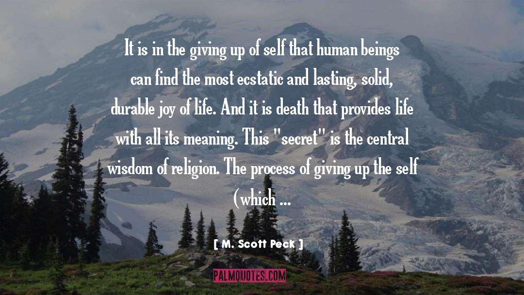 Death Of The Human Race quotes by M. Scott Peck