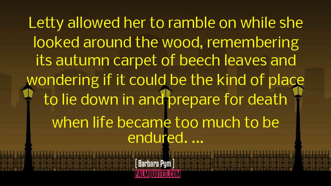 Death On The Autumn River quotes by Barbara Pym