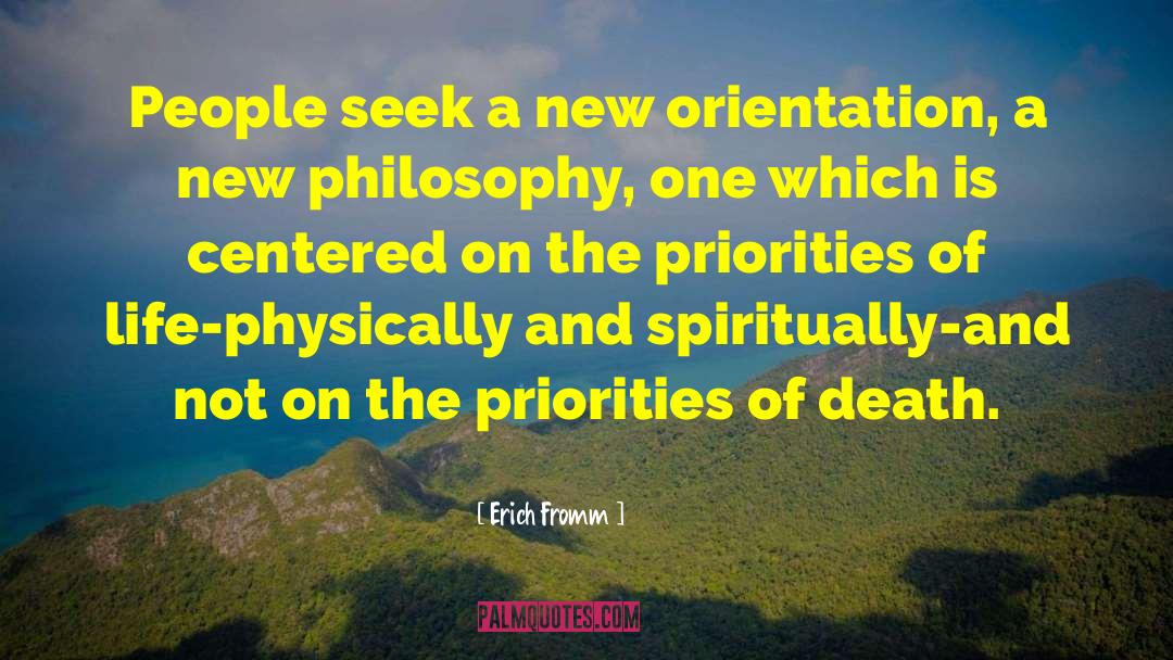 Death Philosophy quotes by Erich Fromm