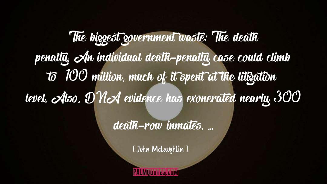 Death Row Inmate quotes by John McLaughlin