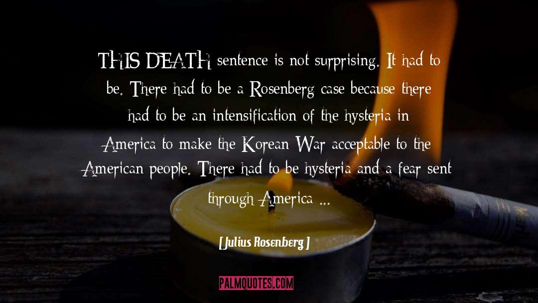 Death Sentence quotes by Julius Rosenberg