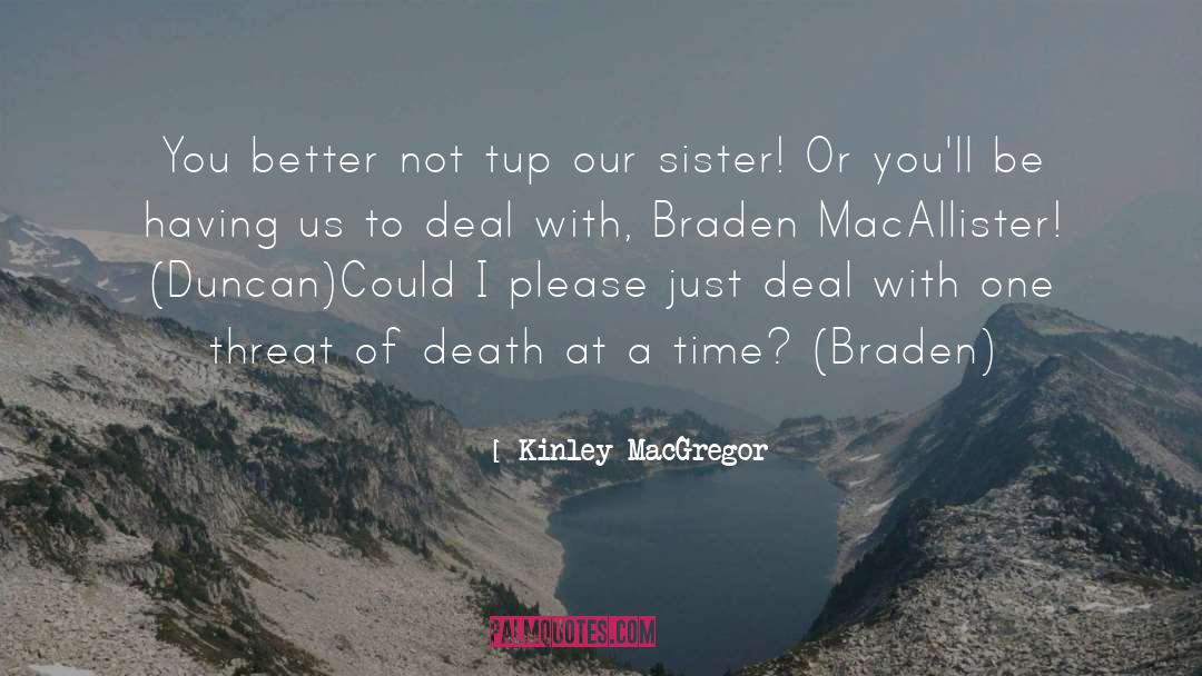 Death Sister Connection quotes by Kinley MacGregor