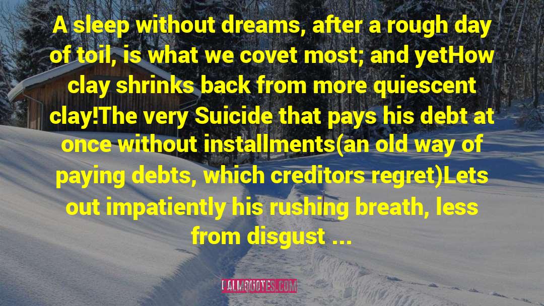 Death Suicide quotes by Lord Byron