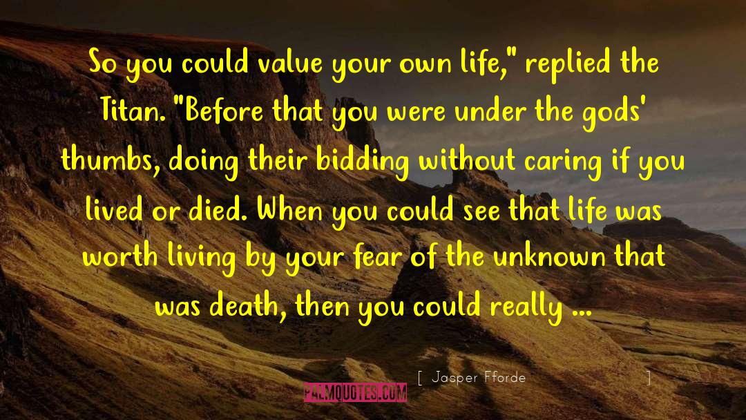 Death Unknown Salvation quotes by Jasper Fforde