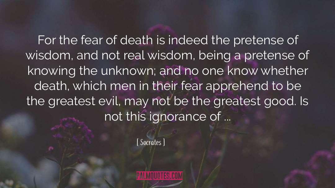 Death Unknown Salvation quotes by Socrates