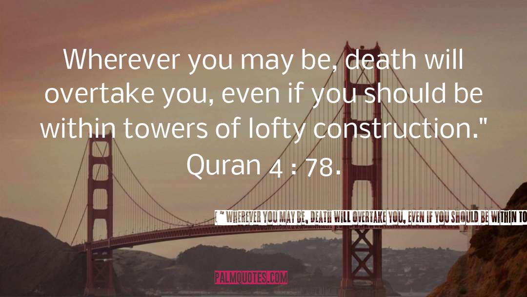 Death Will Overtake You quotes by 