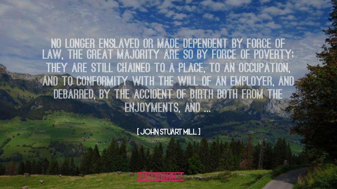 Debarred quotes by John Stuart Mill