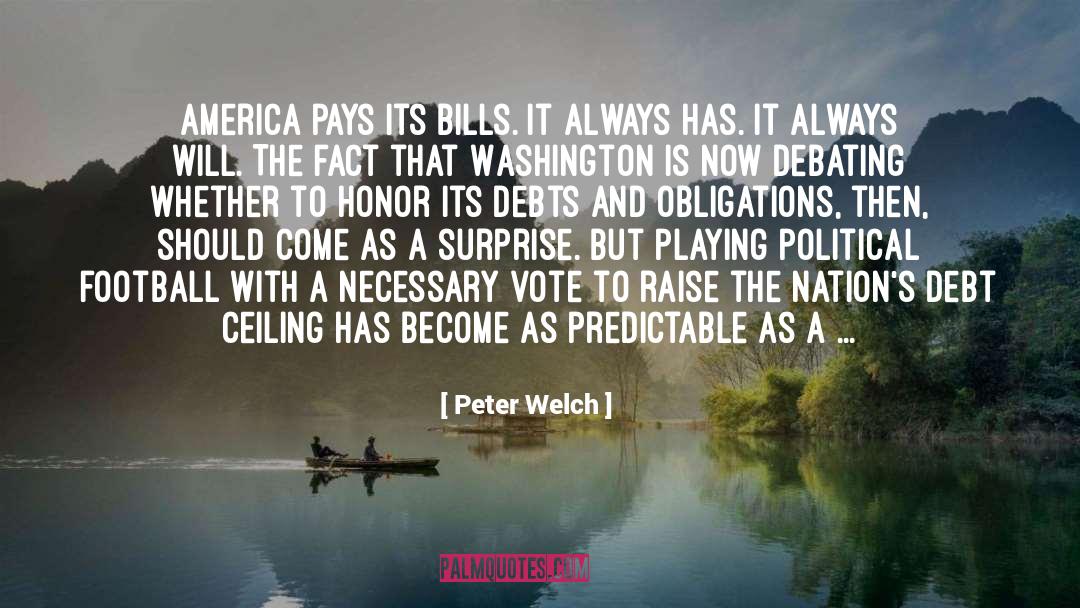 Debt Ceiling quotes by Peter Welch