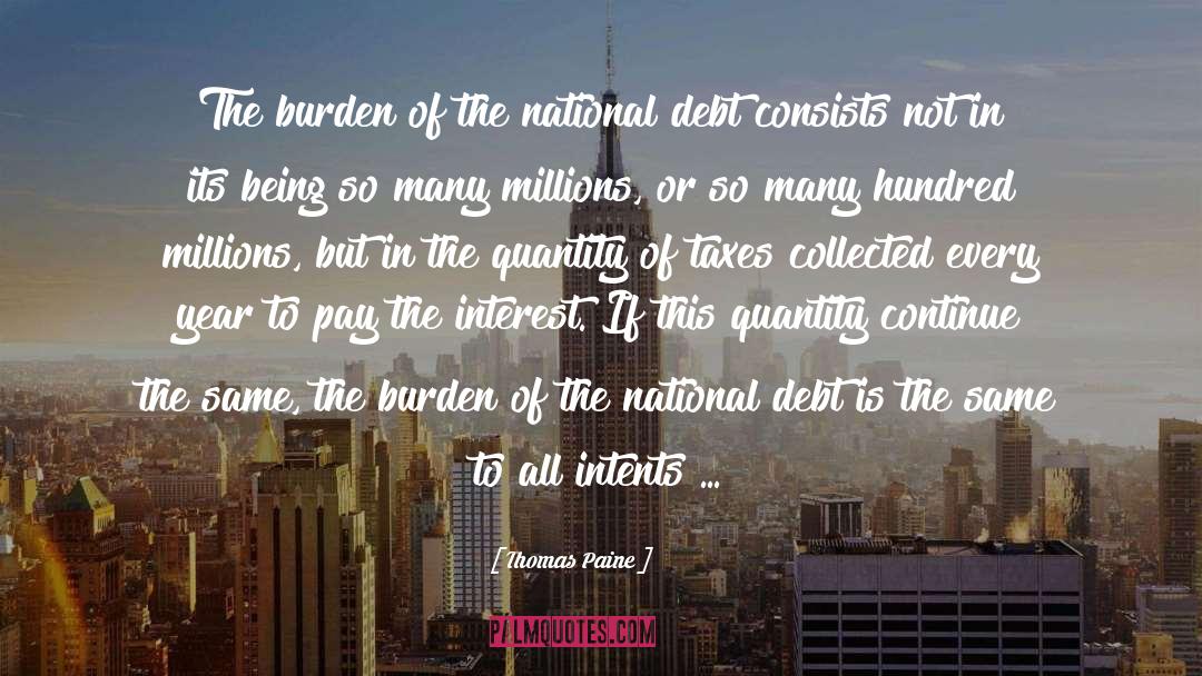 Debt Crises quotes by Thomas Paine