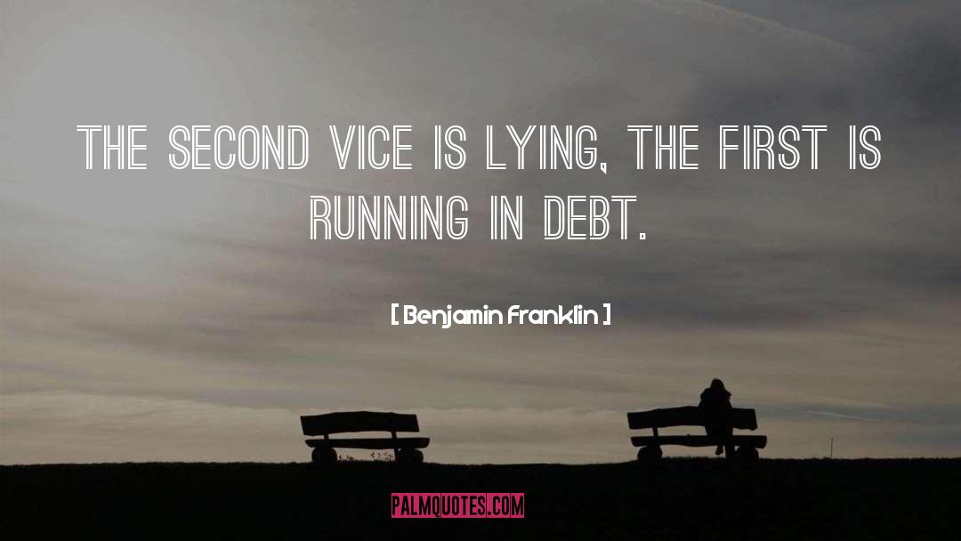 Debt Free quotes by Benjamin Franklin