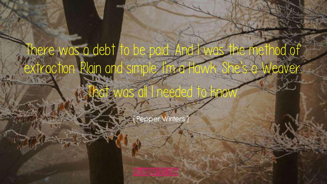 Debt Inheritance quotes by Pepper Winters