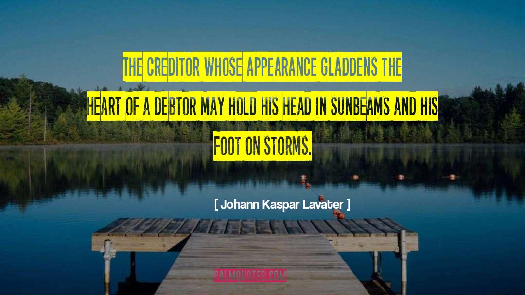 Debtor quotes by Johann Kaspar Lavater