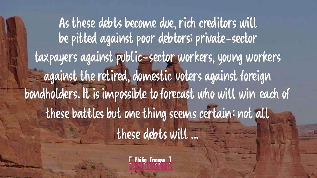 Debtors quotes by Philip Coggan