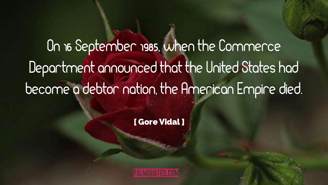 Debtors quotes by Gore Vidal