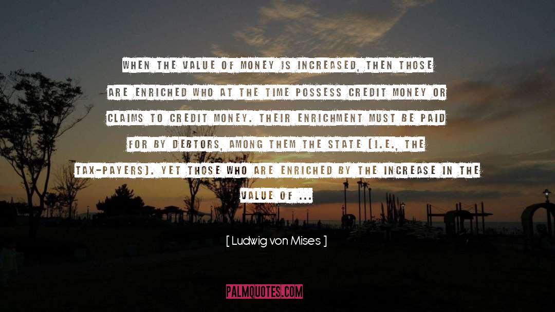 Debtors quotes by Ludwig Von Mises