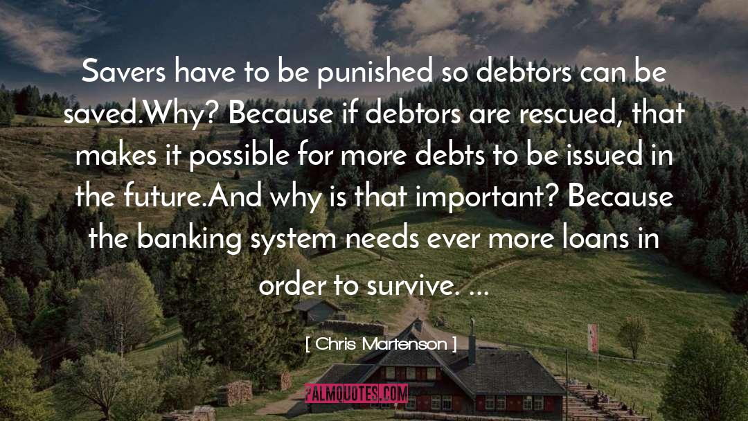 Debtors quotes by Chris Martenson