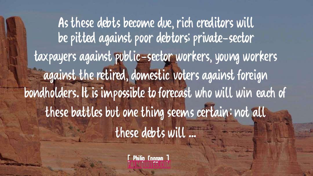 Debts quotes by Philip Coggan