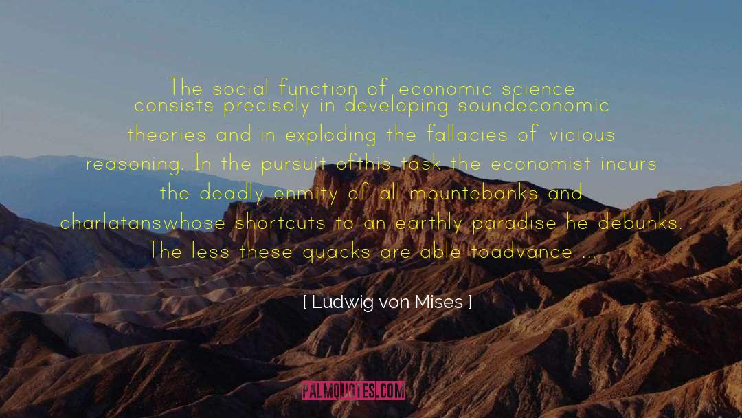 Debunks quotes by Ludwig Von Mises