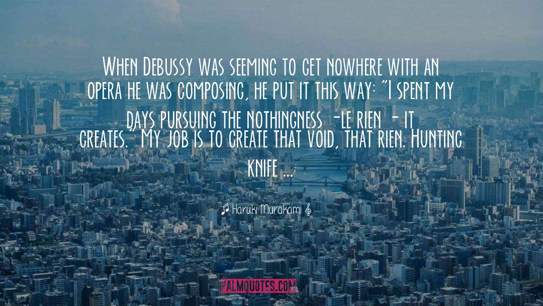 Debussy quotes by Haruki Murakami