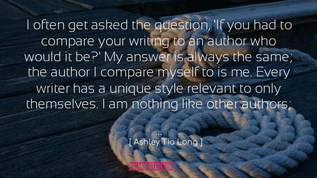 Debut Author quotes by Ashley Tia Long