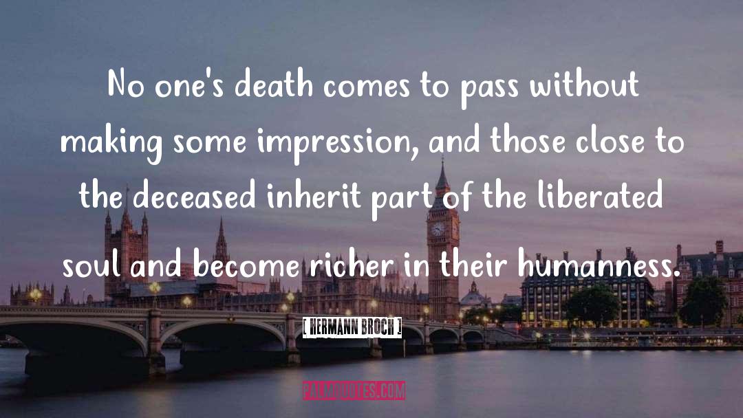Deceased quotes by Hermann Broch