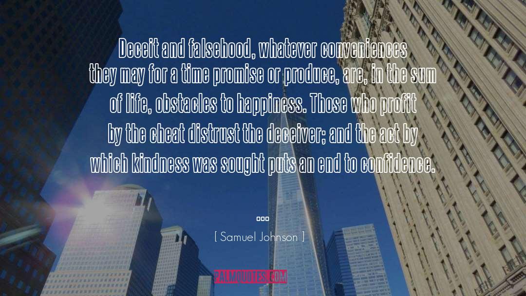 Deceit quotes by Samuel Johnson