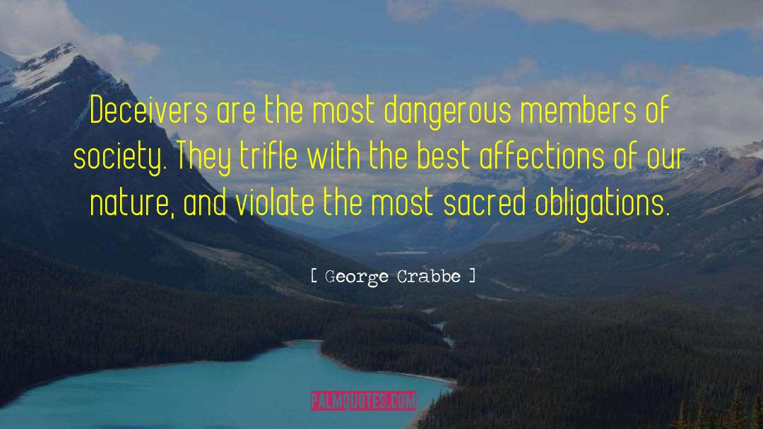 Deceiver quotes by George Crabbe