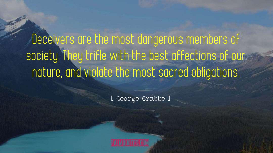 Deceivers quotes by George Crabbe