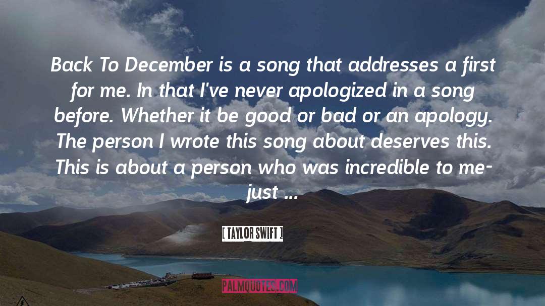 December quotes by Taylor Swift