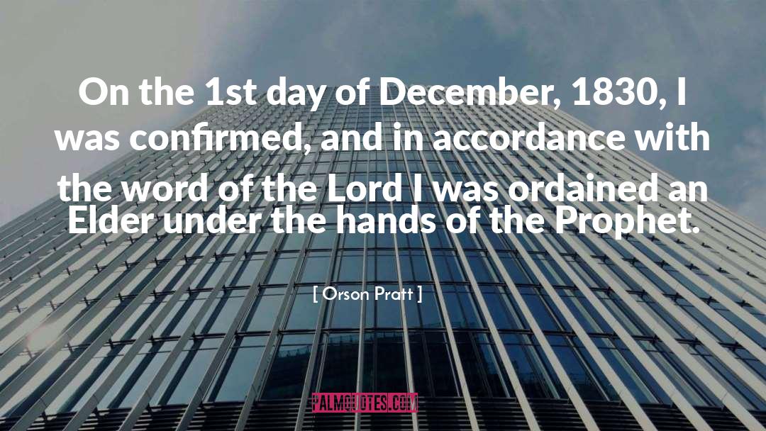 December Wish quotes by Orson Pratt