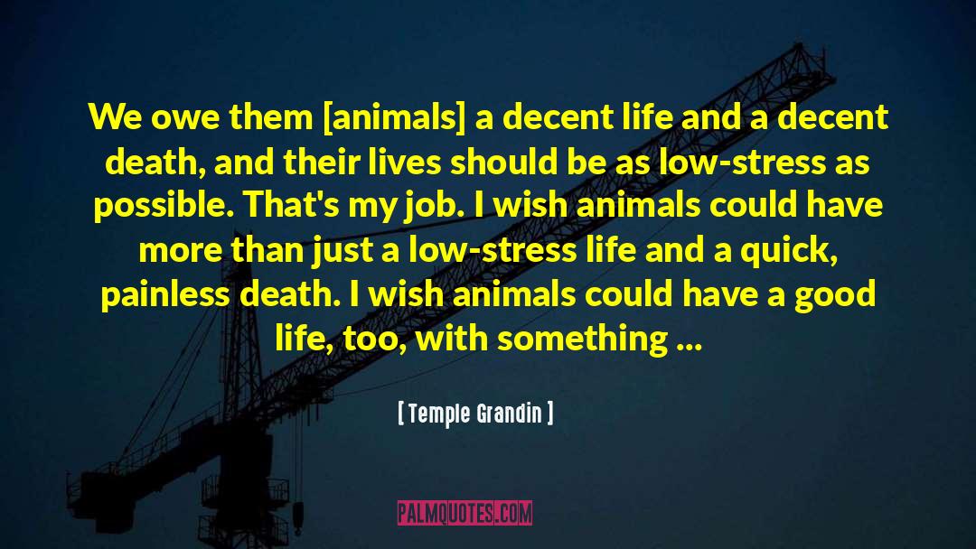 Decent Life quotes by Temple Grandin