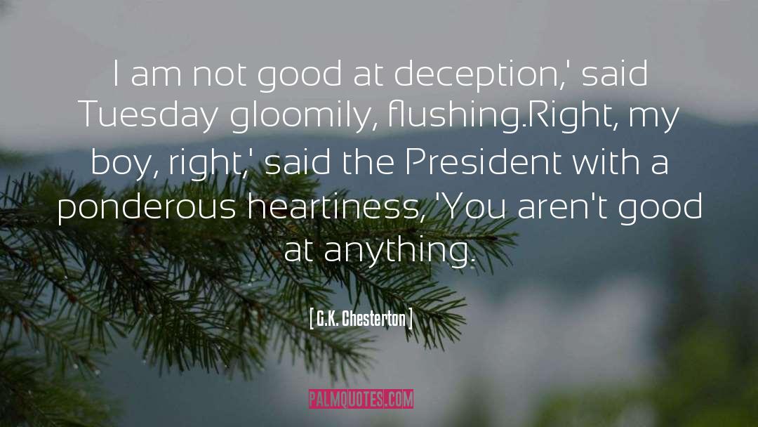 Deception quotes by G.K. Chesterton