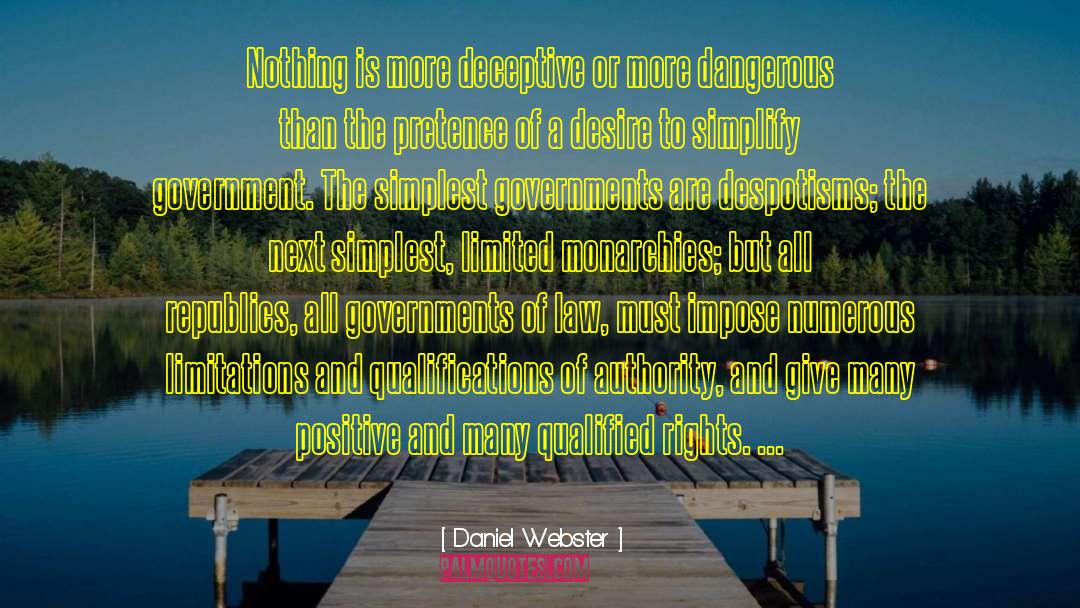 Deceptive quotes by Daniel Webster