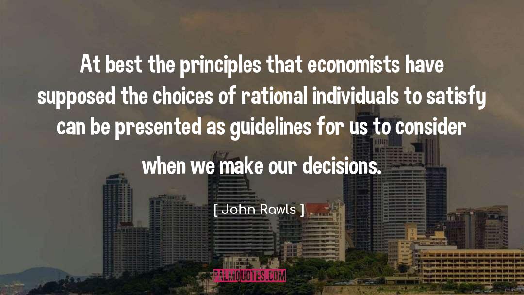 Decision Theory quotes by John Rawls