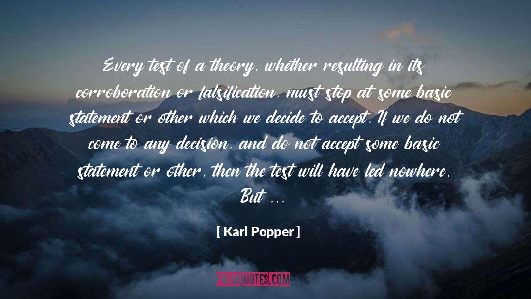 Decision To Be Happy quotes by Karl Popper