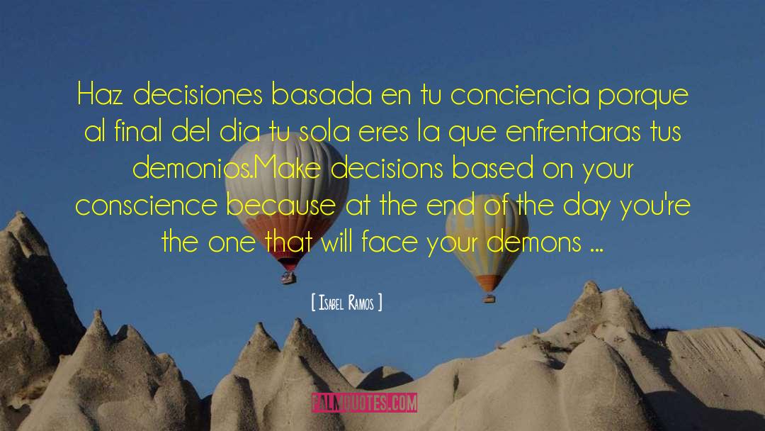 Decisiones Extremas quotes by Isabel Ramos