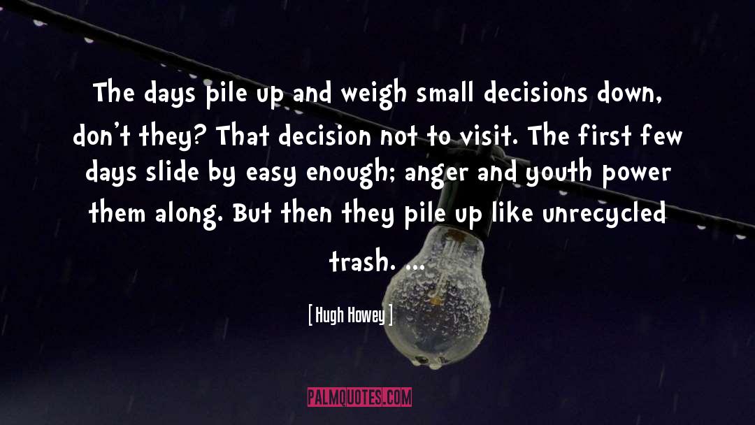 Decisions And Actions quotes by Hugh Howey