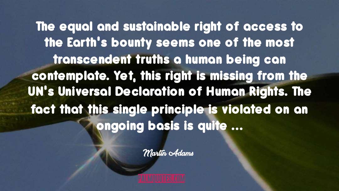 Declaration Of Human Rights quotes by Martin Adams