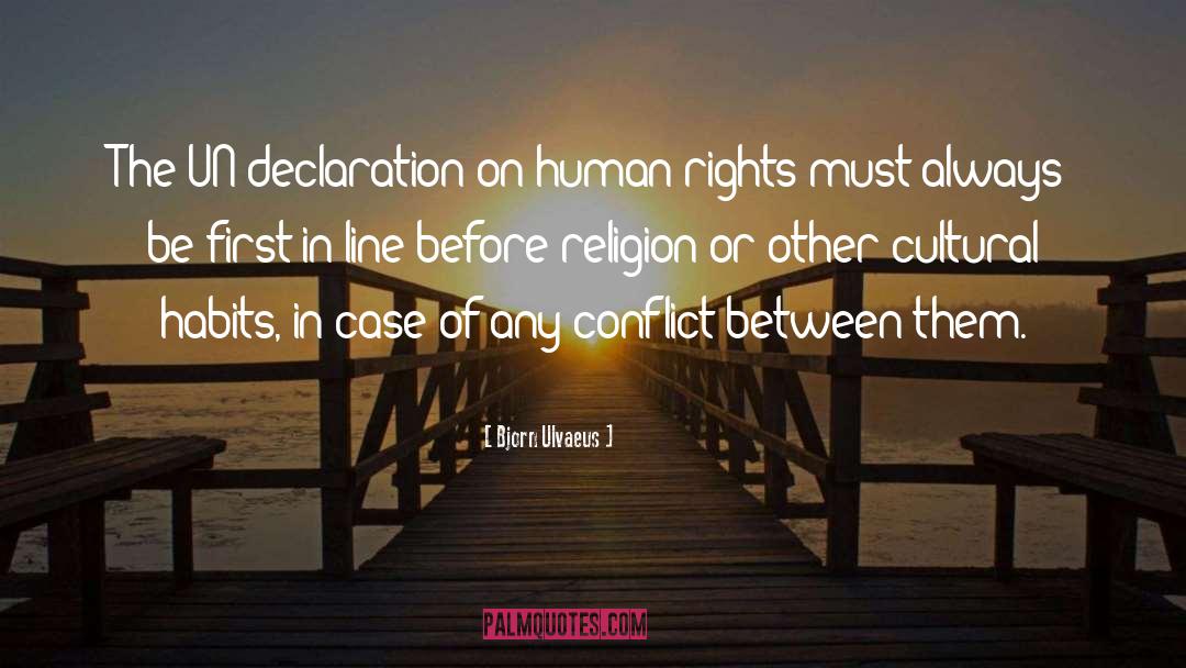 Declaration quotes by Bjorn Ulvaeus