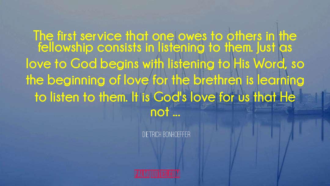 Declarations Of Love quotes by Dietrich Bonhoeffer