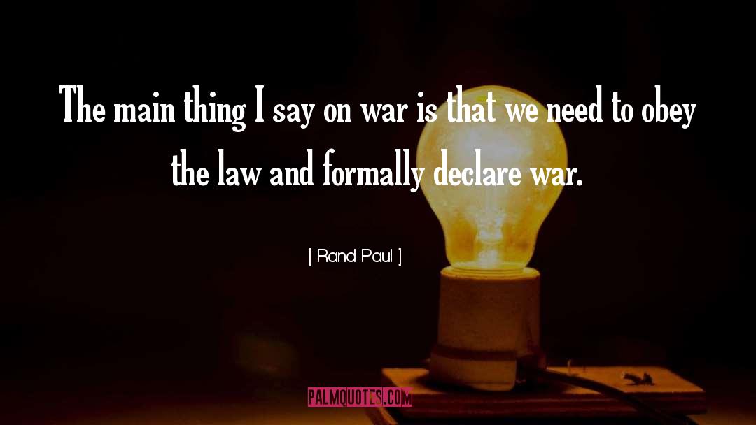 Declare quotes by Rand Paul