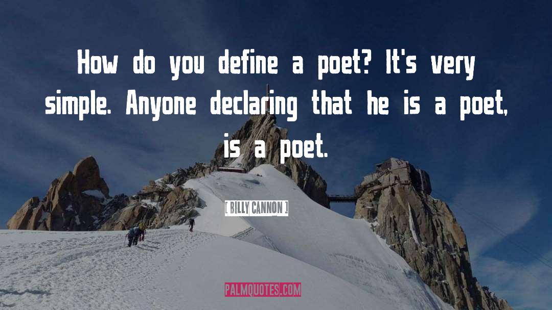 Declaring quotes by Billy Cannon