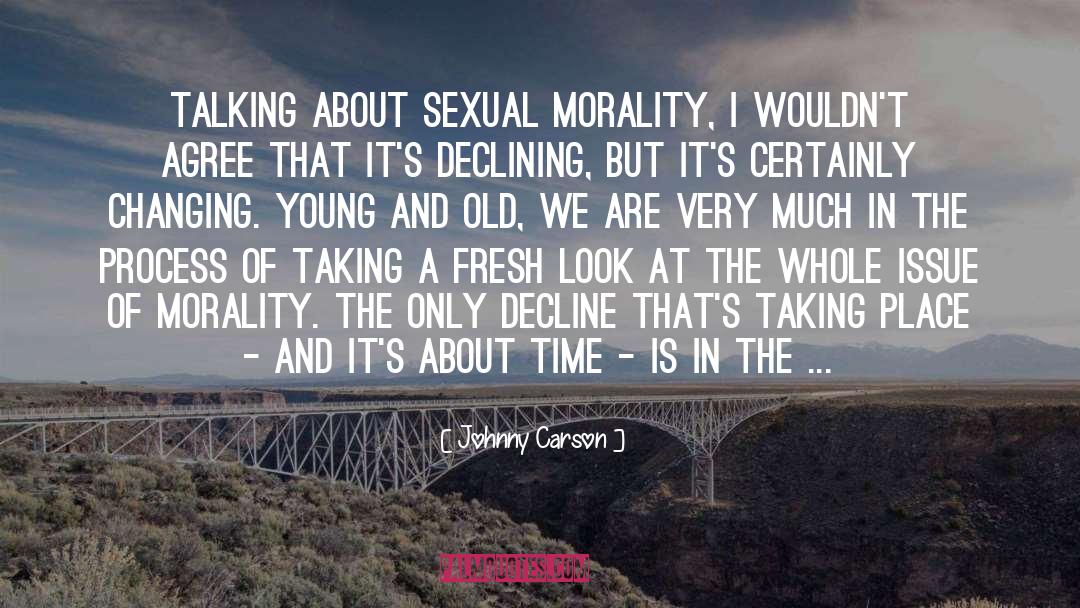 Declining Graph quotes by Johnny Carson