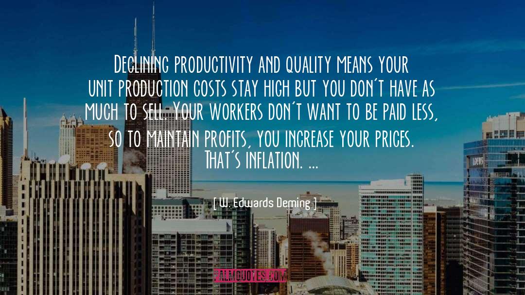 Declining Graph quotes by W. Edwards Deming