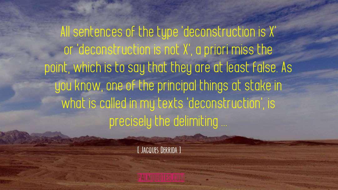 Deconstruction quotes by Jacques Derrida